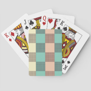Seamless plaid pattern   playing cards