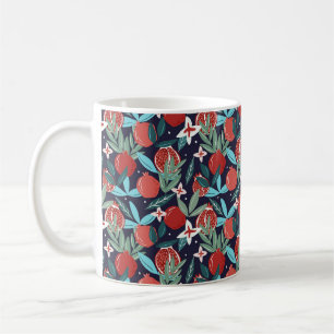 Seamless Pomegranate Fruit Pattern  Coffee Mug