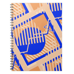 Seamless Pop Art Pattern. Abstract Color Texture w Notebook