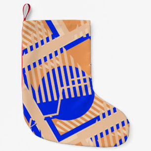 Seamless Pop Art Pattern. Abstract Color Texture w Small Christmas Stocking
