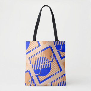 Seamless Pop Art Pattern. Abstract Color Texture w Tote Bag