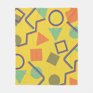 Seamless Pop Art Pattern. Abstract Colorful Textur Fleece Blanket