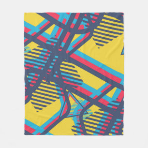 Seamless Pop Art Pattern. Abstract Colour Texture Fleece Blanket