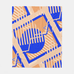 Seamless Pop Art Pattern. Abstract Colour Texture  Fleece Blanket