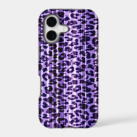 Seamless purple animal skin texture of leopard