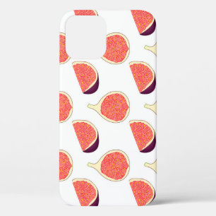 Seamless purple fig: colourful pattern iPhone 12 case