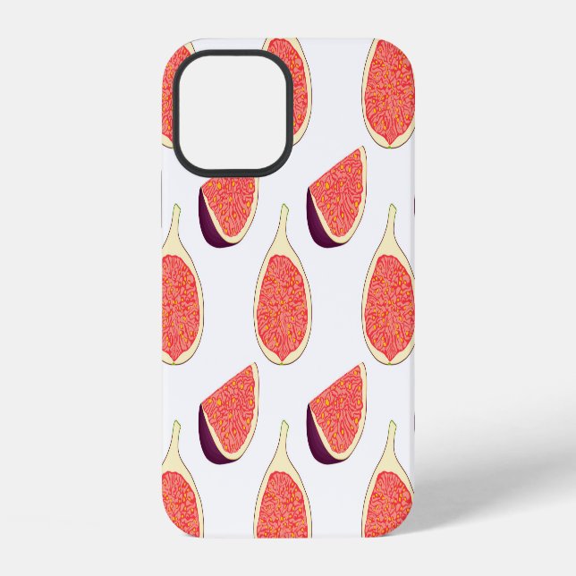 Seamless purple fig: colourful pattern iPhone case (Back)
