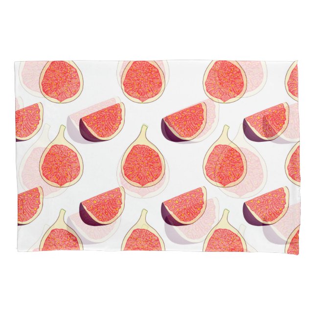 Seamless purple fig: colourful pattern pillowcase (Front)