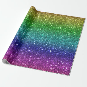 Seamless Rainbow Glitter-1 Wrapping Paper