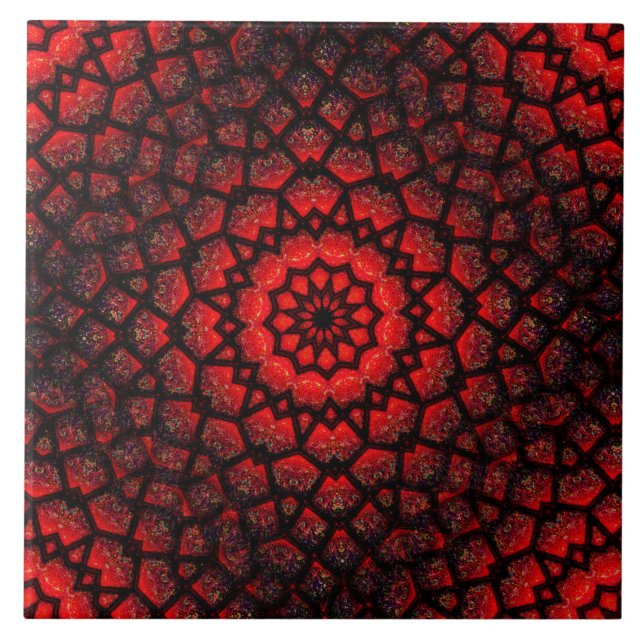 Seamless Red Ceramic Tile (Front)