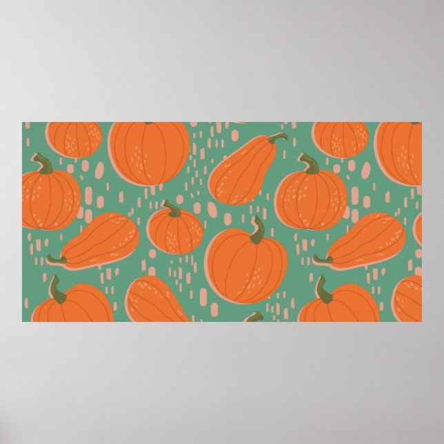 Seamless repeat pattern swatch. Vintage design of  Poster (Front)