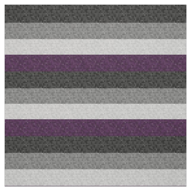 Seamless Repeating Asexual Pride Pixel Flag  Fabric (Swatch)