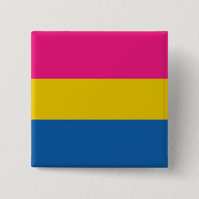 Seamless Repeating Pansexual Pride Flag Pattern 15 Cm Square Badge (Front)