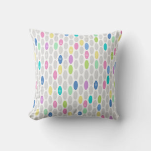 Seamless retro colours design circles polka dots p cushion