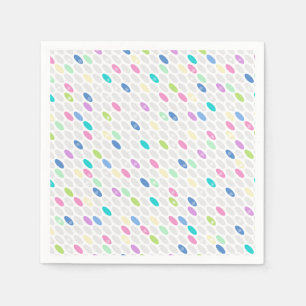 Seamless retro colours design circles polka dots p napkin