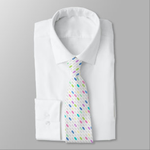 Seamless retro colours design circles polka dots p tie