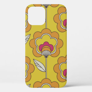 seamless retro floral pattern iPhone 12 case