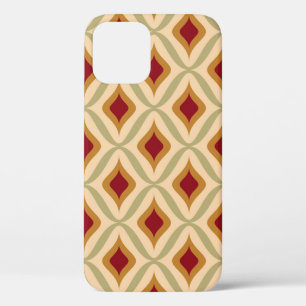 Seamless retro ornamental pattern vintage illustra iPhone 12 case