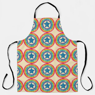 Seamless retro pattern. Texture with circles and s Apron