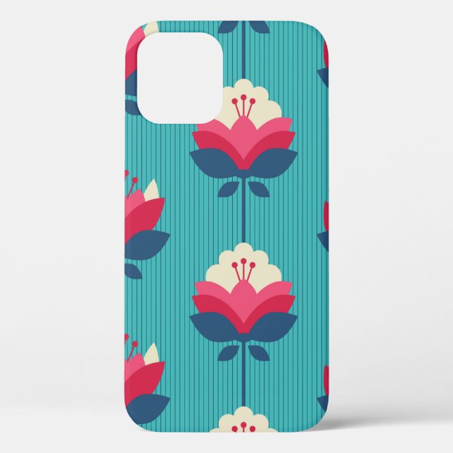 seamless retro pattern with flowers Case-Mate iPhone case (Back)
