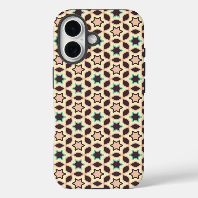 Seamless retro pattern with rounded squares Case-M Case-Mate iPhone Case (Back)