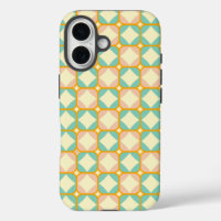 Seamless retro pattern with rounded squares
