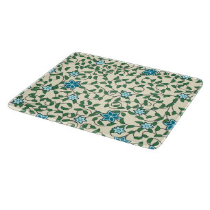 Seamless retro pattern with rounded squares cuttin cutting board
