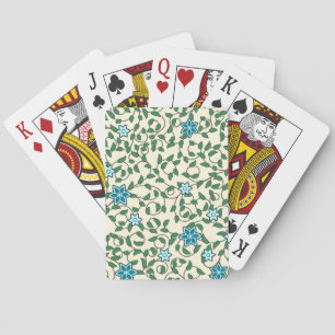 Seamless retro pattern with rounded squares poker playing cards