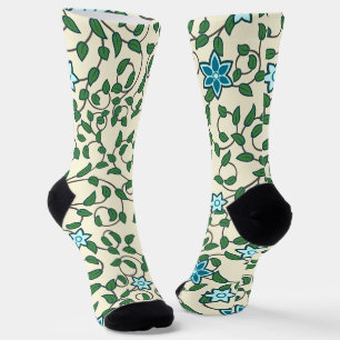Seamless retro pattern with rounded squares socks