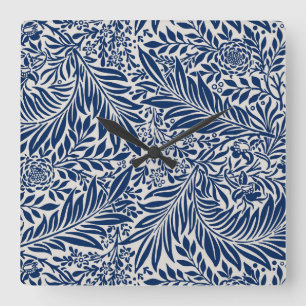 Seamless retro pattern with rounded squares square wall clock