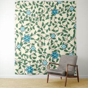 Seamless retro pattern with rounded squares tapest tapestry
