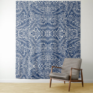 Seamless retro pattern with rounded squares tapestry