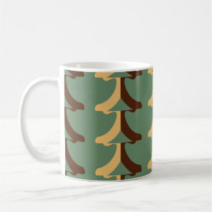 Seamless retro pattern with vertical elements. abs coffee mug