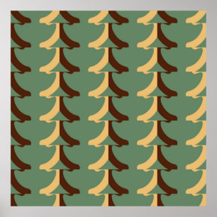 Seamless retro pattern with vertical elements. abs poster
