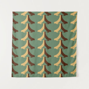 Seamless retro pattern with vertical elements. abs tapestry