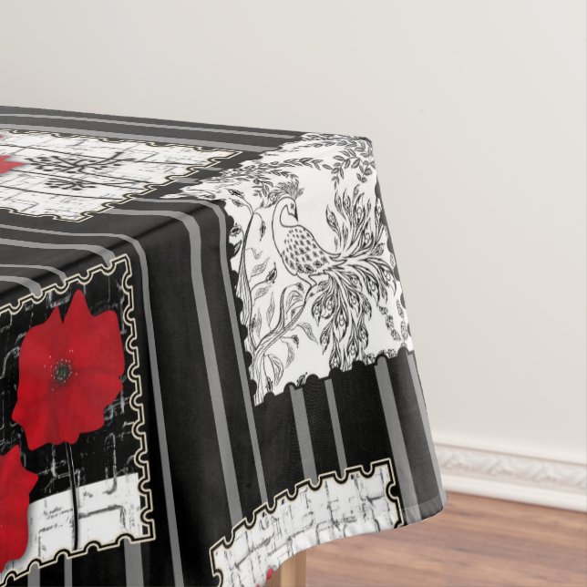 Seamless retro vintage patchwork quilting patches tablecloth (In Situ)