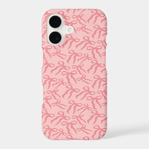 Seamless Ribbon Pattern In Charm And Tea Rose Pink