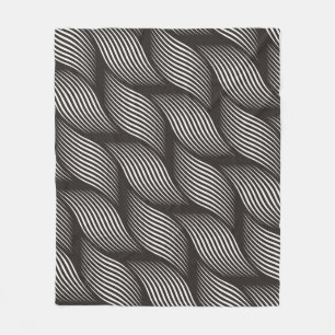 Seamless ripple pattern. Trendy vintage texture. S Fleece Blanket