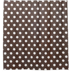 Seamless Rusted metal plate, Perfectly tile able.  Shower Curtain