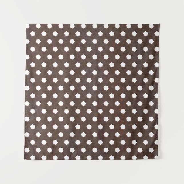 Seamless Rusted metal plate, Perfectly tile able.  Tapestry (Front)