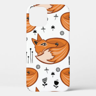 Seamless scandinavian pattern. kids background wit iPhone 12 case