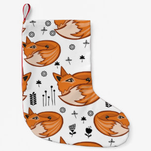 Seamless scandinavian pattern. kids background wit small christmas stocking