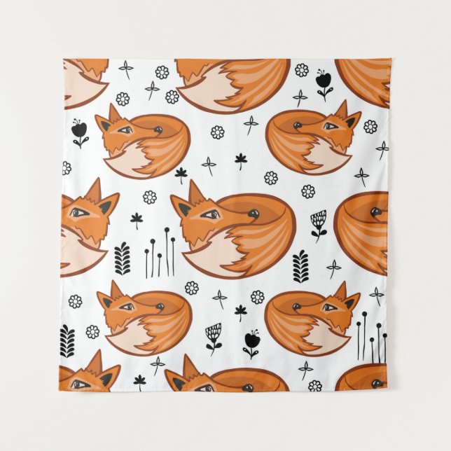 Seamless scandinavian pattern. kids background wit tapestry (Front)