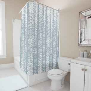 Seamless Scribble Pattern Shower Curtain