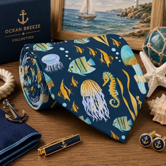 Seamless Sea Animals  Tie (Creator Uploaded)