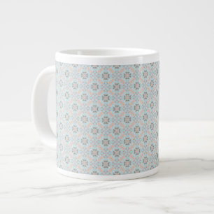 Seamless Sea Themed Pattern Large Coffee Mug