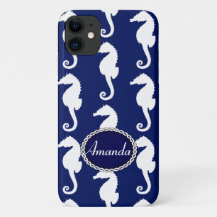 Seamless Seahorse Pattern iPhone 11 Case