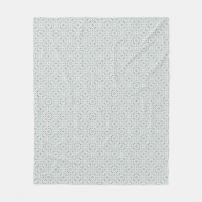 Seamless Seashell Pattern Fleece Blanket (Front)