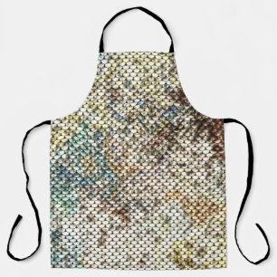 Seamless sequins texture: sparkling background. apron