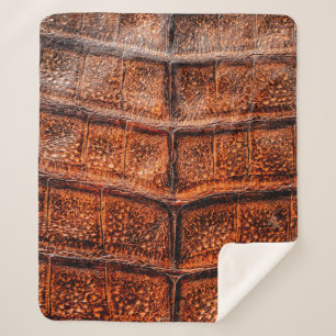 Seamless snake skin texture. Fashion tropical rept Sherpa Blanket